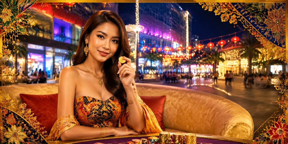 Batik-styled live baccarat table ambience at jqkslot Johor Bahru